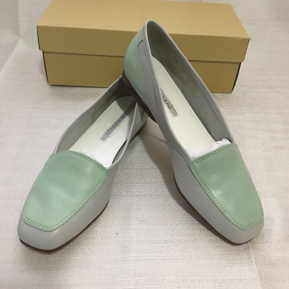 Enzo Angiolini | LIBERTY Pastel Blue/Green Loafers